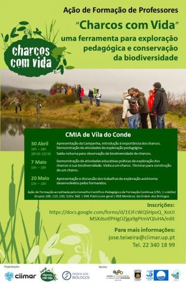 A&ccedil;&atilde;o de forma&ccedil;&atilde;o de professores &ndash; &ldquo;Charcos com Vida&rdquo;