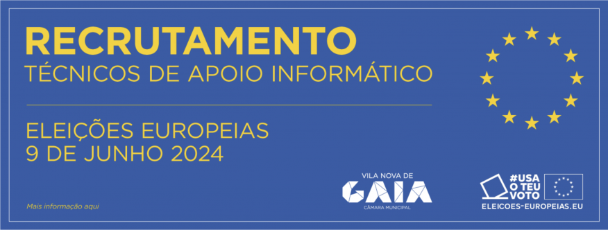Recrutamento de T&eacute;cnico de Apoio Inform&aacute;tico para a Elei&ccedil;&atilde;o do Parlamento Europeu